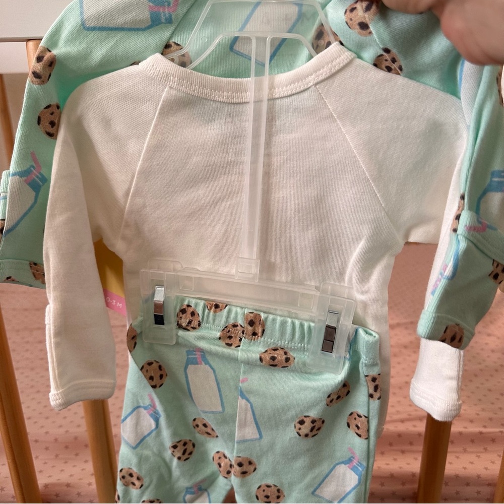 NWT‎ Monica & Andy Kids Pajamas - Blue Cookie Print - Picture 5 of 7